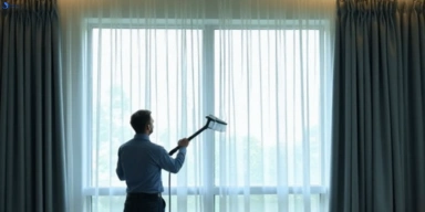 Commercial curtain stain removal service valdora hotels offices restaurants