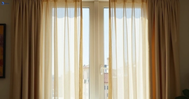 Dusty and dull curtains in valdora before steam cleaning